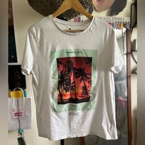 Sunset Palm Graphic Tee by Jack & Jones